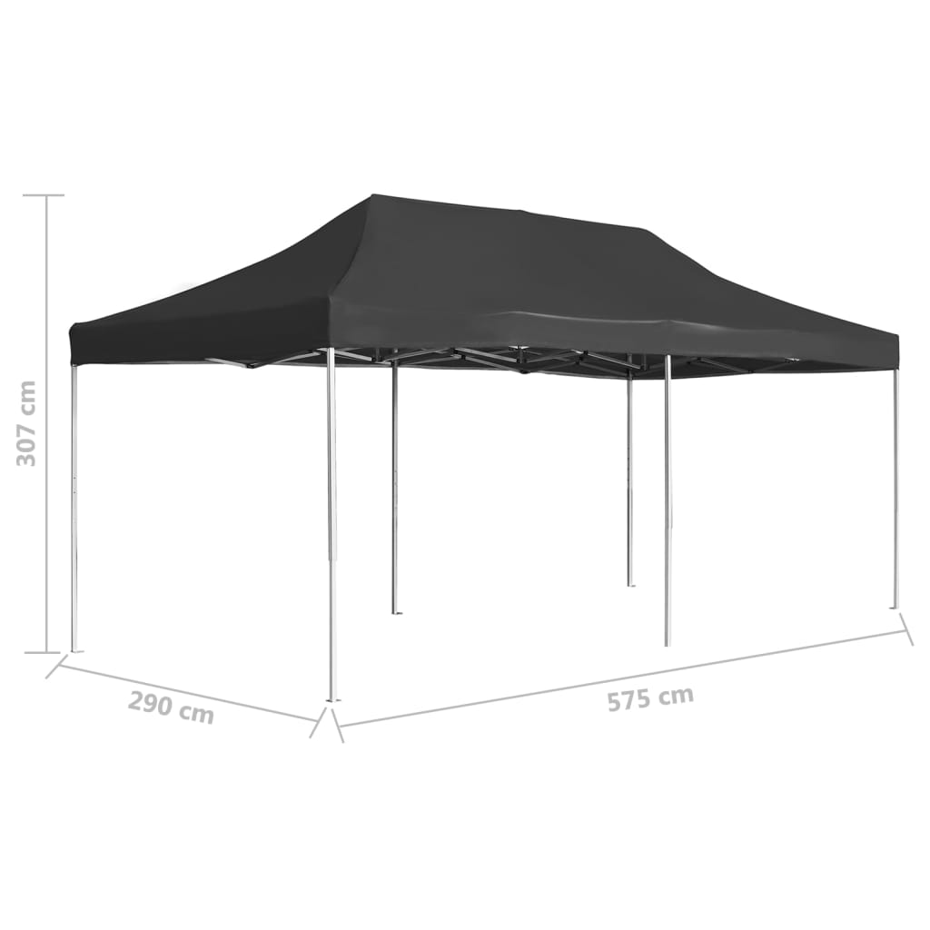 Partytent professioneel inklapbaar 6x3 m aluminium antraciet is nu te koop bij PeponiXL, paradijselijk wonen!