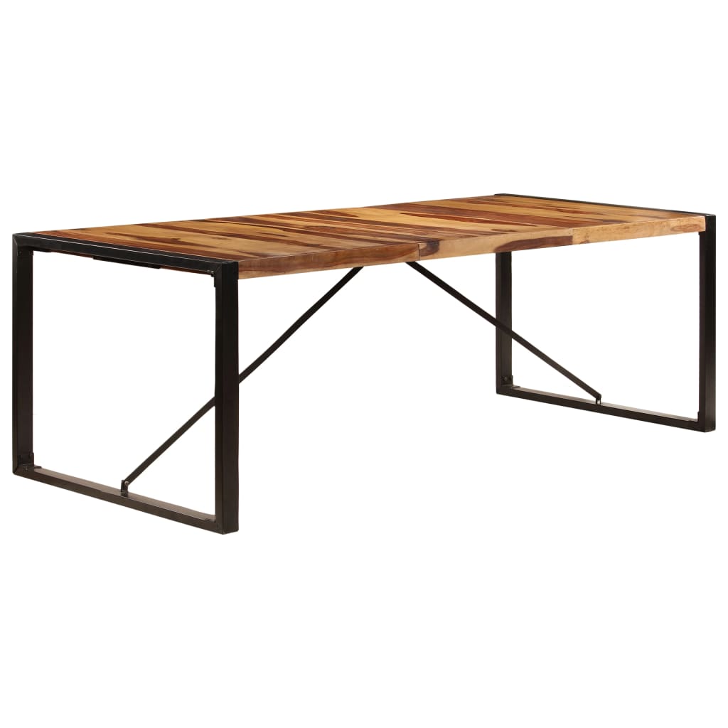 Eettafel 220x100x75 cm massief acaciahout is nu te koop bij PeponiXL, paradijselijk wonen!