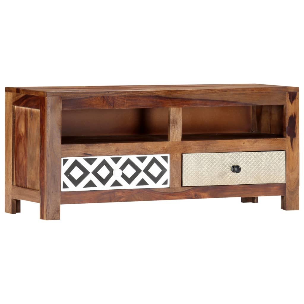 Tv-meubel 90x30x40 cm massief acaciahout is nu te koop bij PeponiXL, paradijselijk wonen!