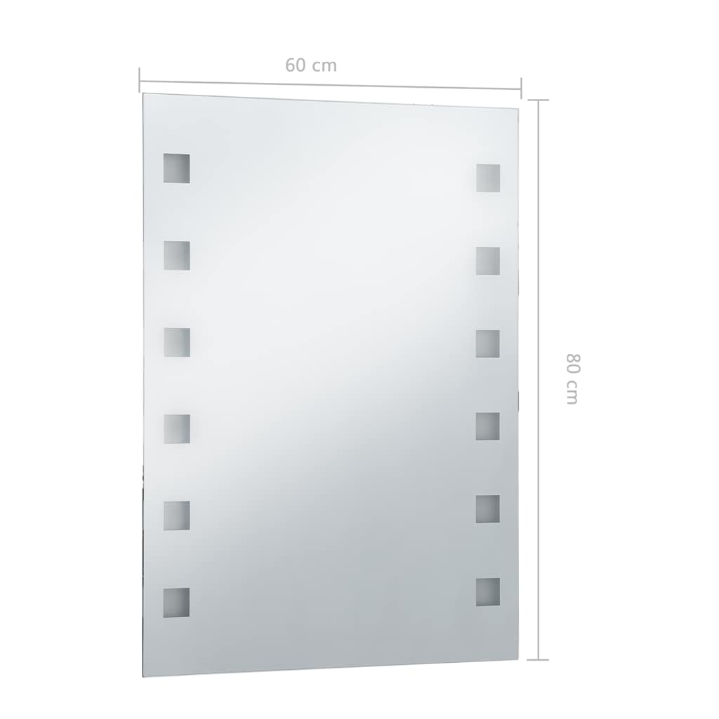 Badkamerspiegel LED 60x80 cm is nu te koop bij PeponiXL, paradijselijk wonen!