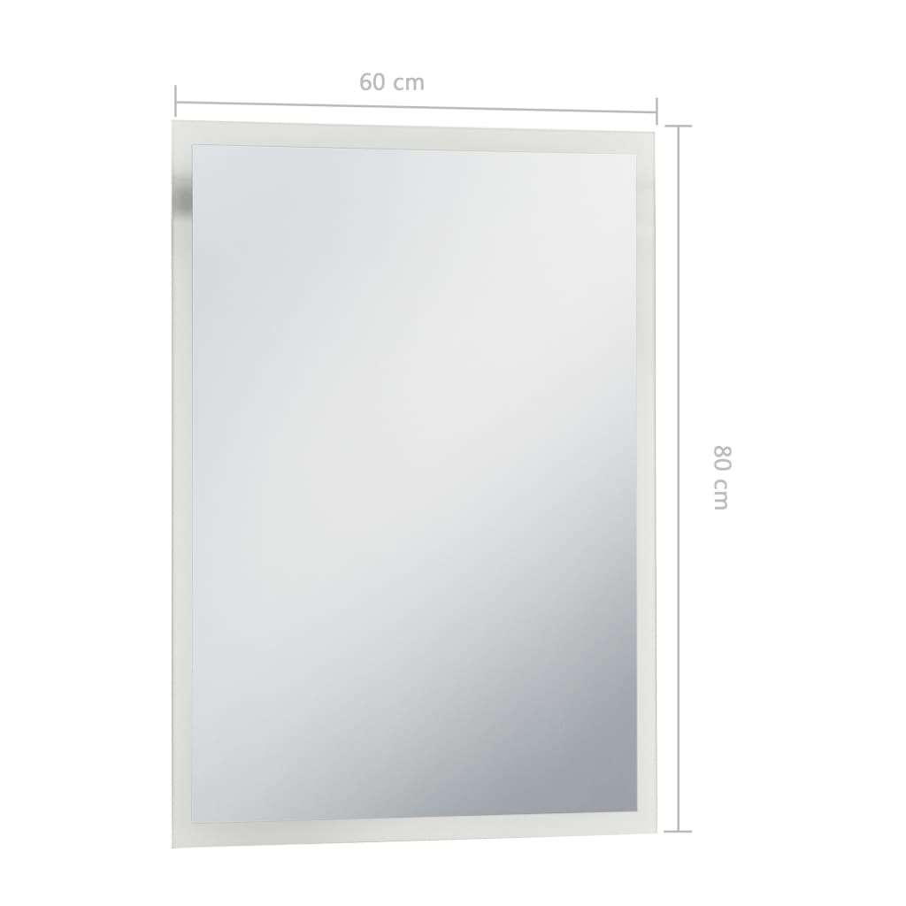 Badkamerspiegel LED 60x80 cm is nu te koop bij PeponiXL, paradijselijk wonen!