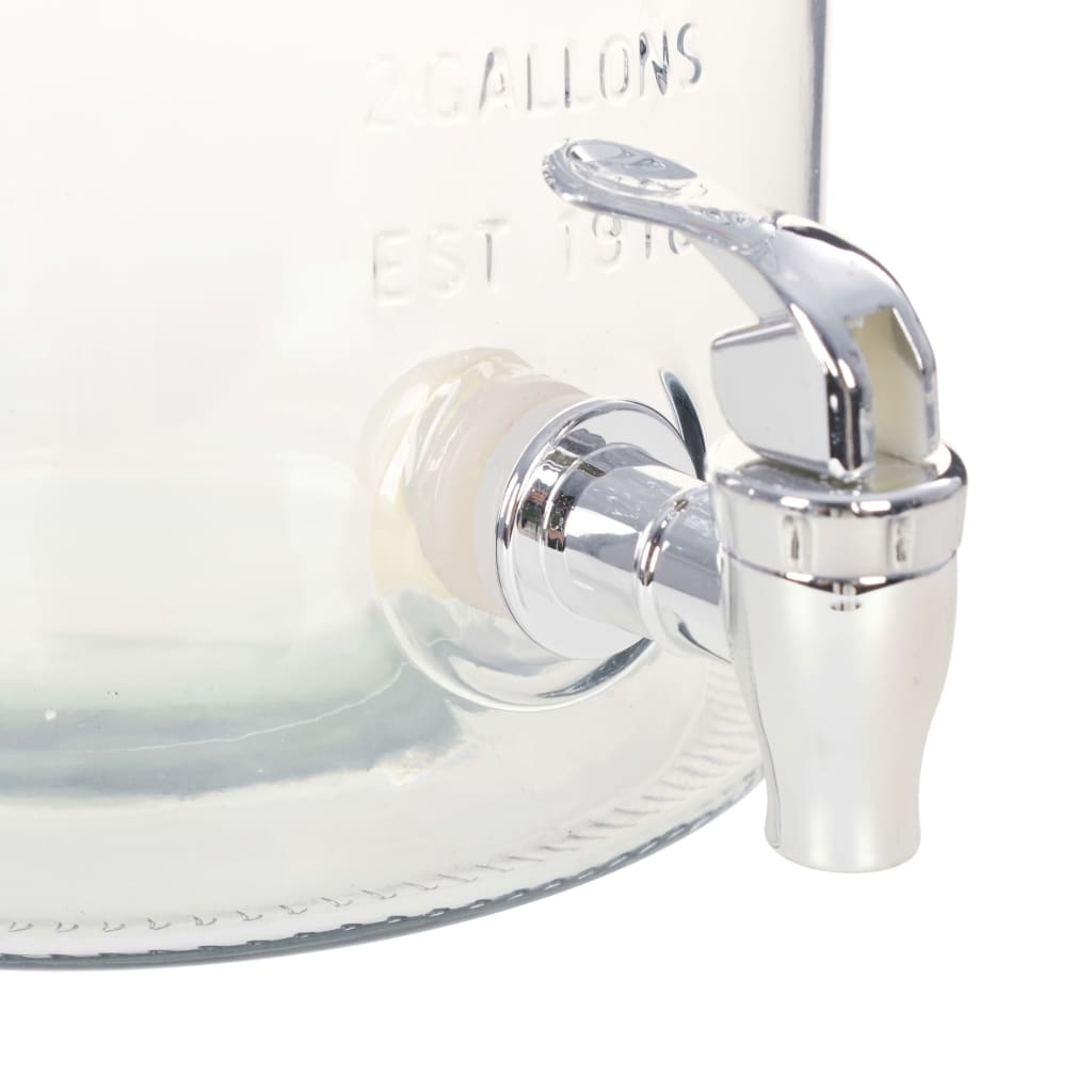 Waterdispenser XXL met kraan 8 L glas transparant is nu te koop bij PeponiXL, paradijselijk wonen!