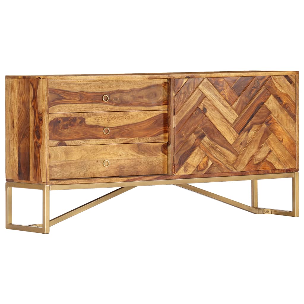 Dressoir 118x30x60 cm massief acaciahout is nu te koop bij PeponiXL, paradijselijk wonen!