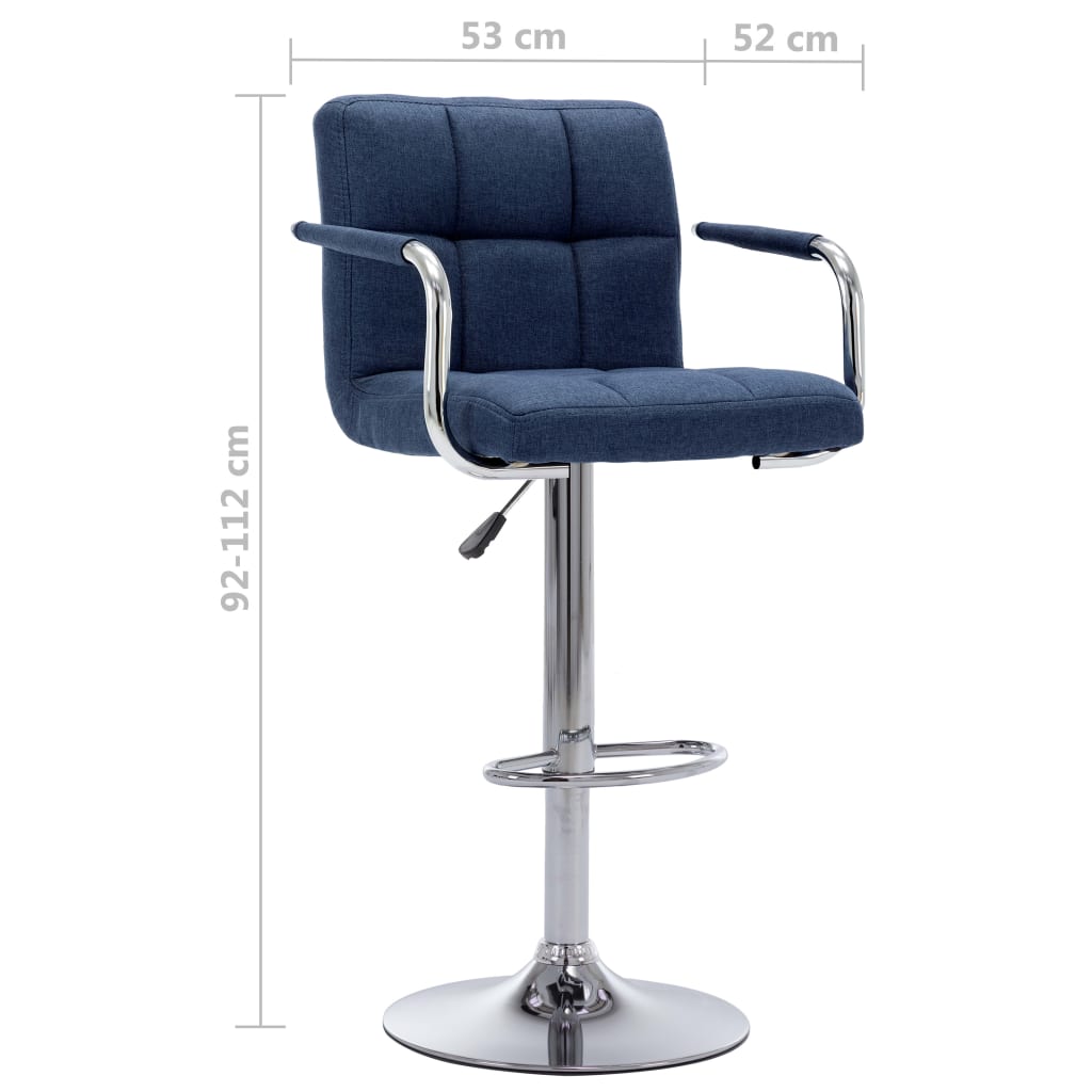 Barstoel stof blauw is nu te koop bij PeponiXL, paradijselijk wonen!