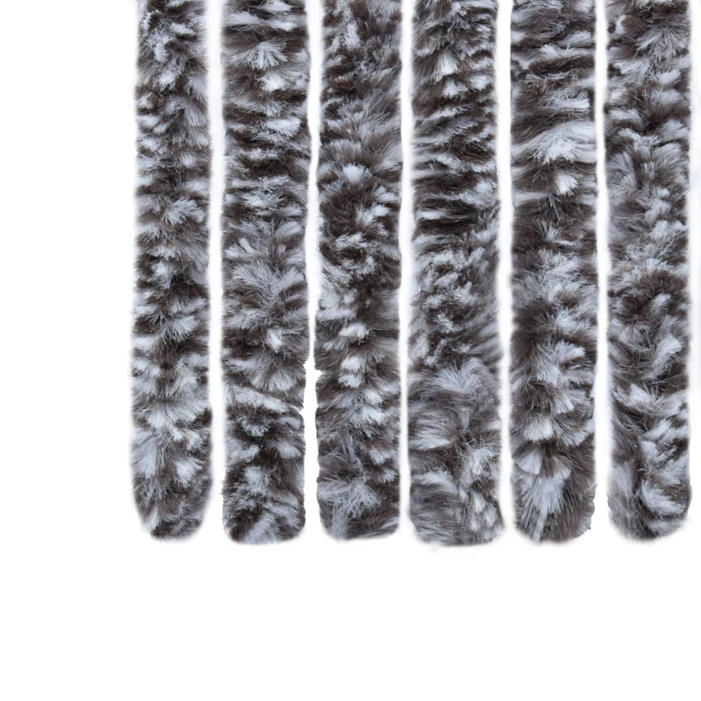 Vliegengordijn 56x185 cm chenille bruin en beige is nu te koop bij PeponiXL, paradijselijk wonen!