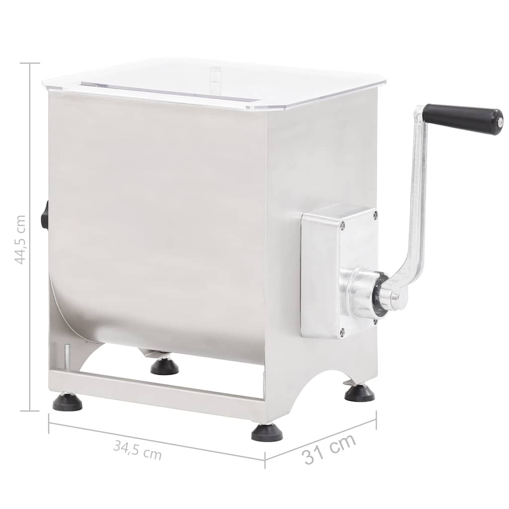 Vleesmixer met bak roestvrij staal zilverkleurig is nu te koop bij PeponiXL, paradijselijk wonen!