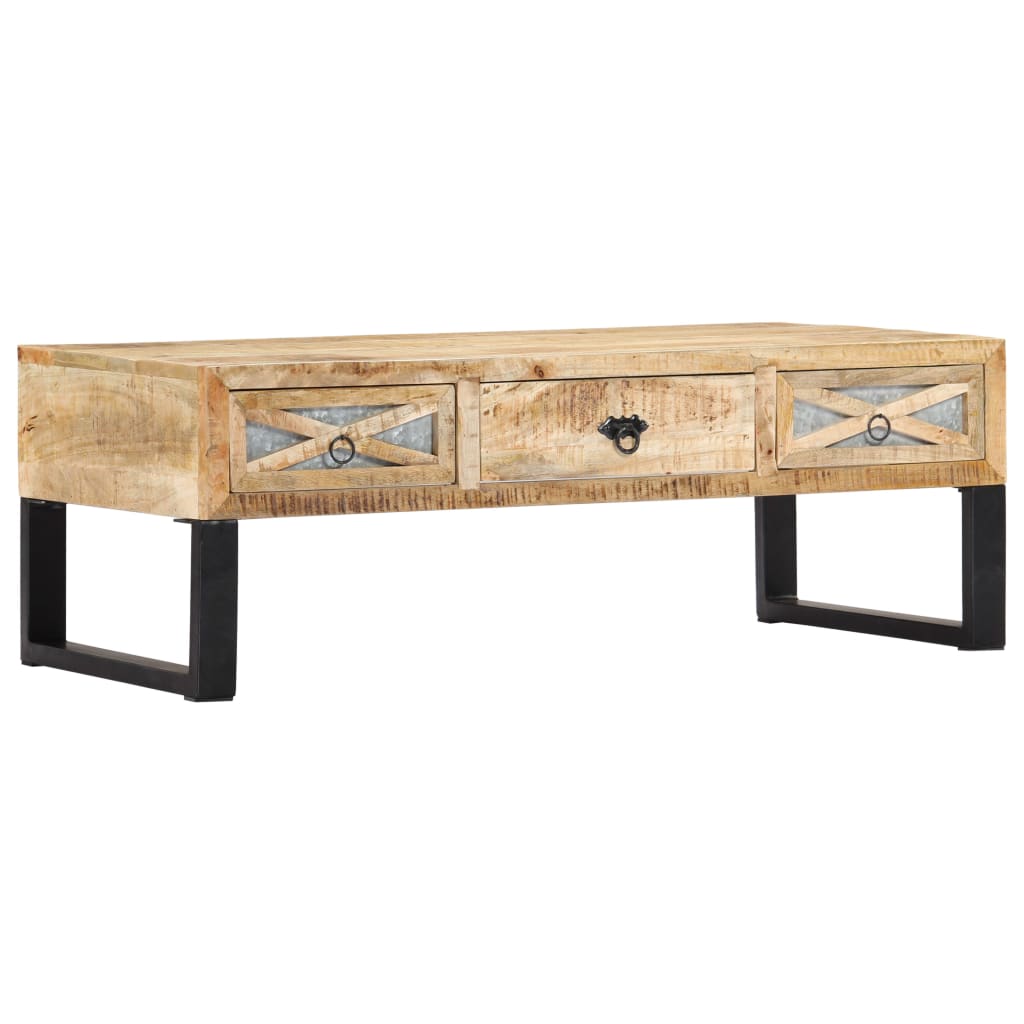 Salontafel 110x50x38 cm massief mangohout is nu te koop bij PeponiXL, paradijselijk wonen!