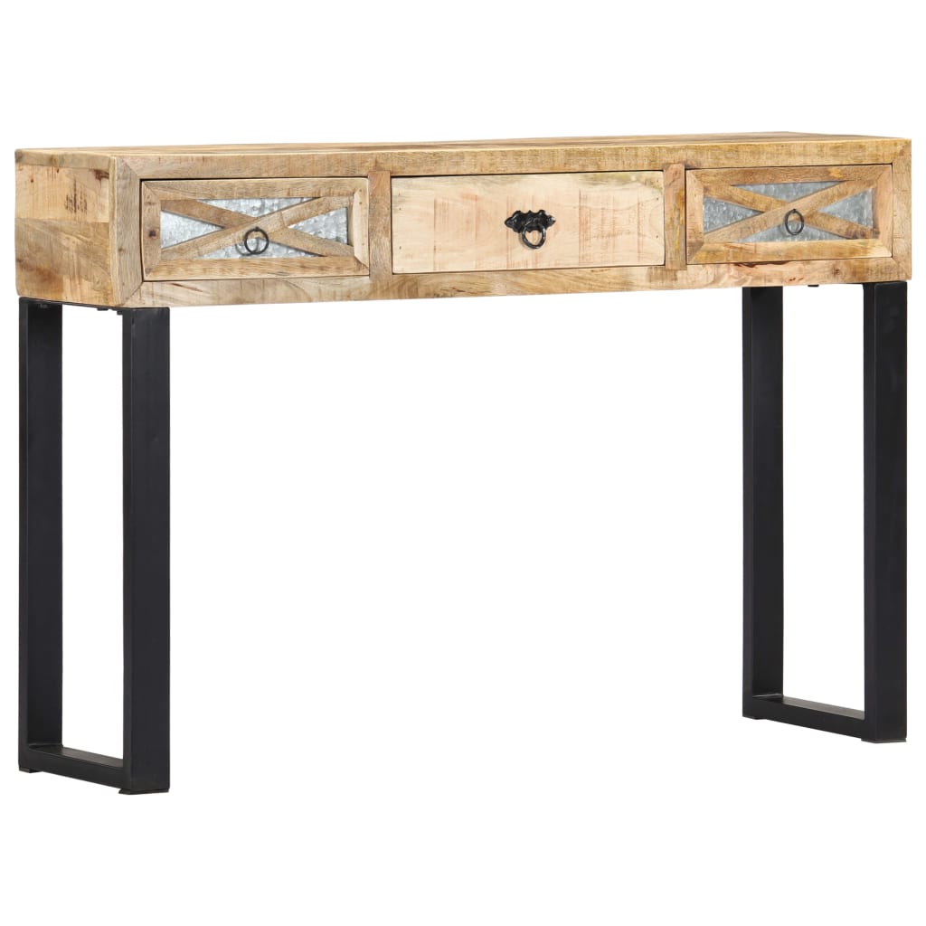 Wandtafel 110x30x76 cm massief mangohout is nu te koop bij PeponiXL, paradijselijk wonen!