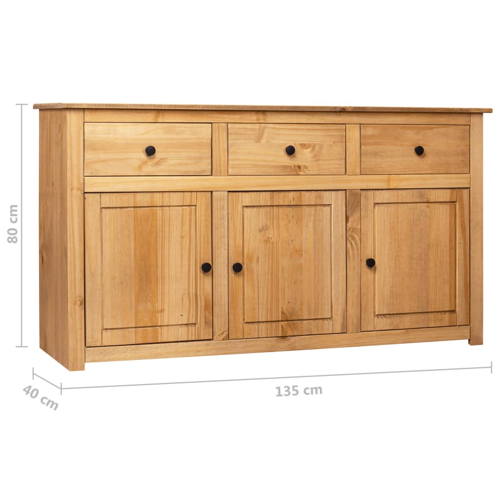 Dressoir Panama Range 135x40x80 cm massief grenenhout is nu te koop bij PeponiXL, paradijselijk wonen!