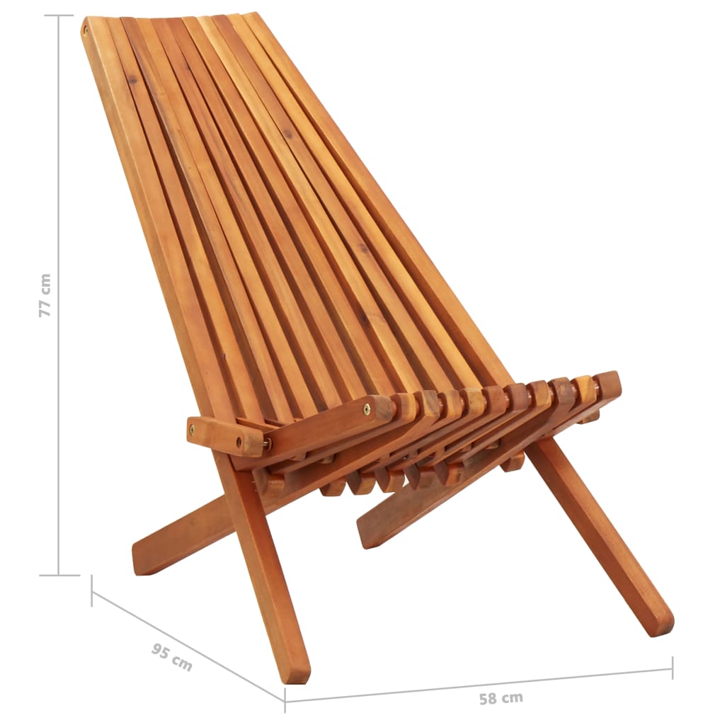 Loungestoelen inklapbaar 2 st massief acaciahout is nu te koop bij PeponiXL, paradijselijk wonen!