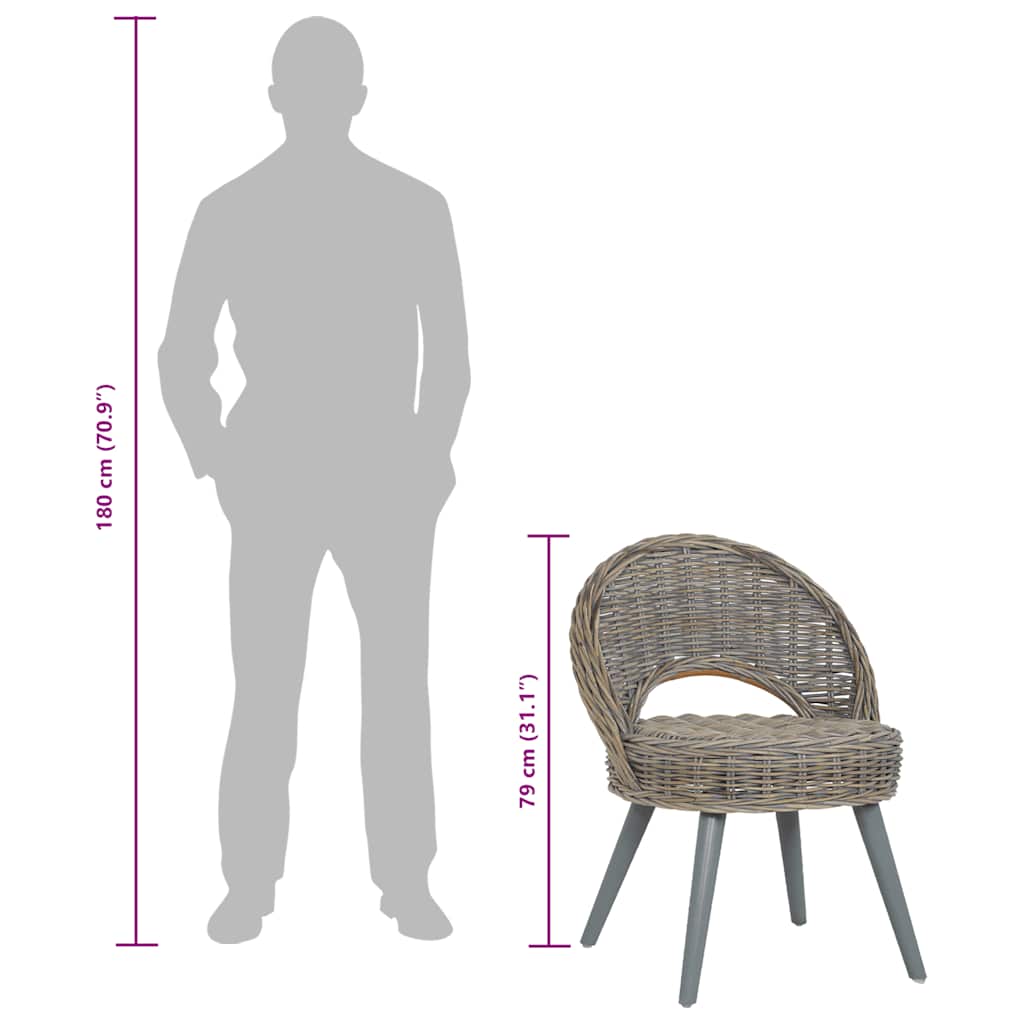 Fauteuil kubu rattan grijs is nu te koop bij PeponiXL, paradijselijk wonen!