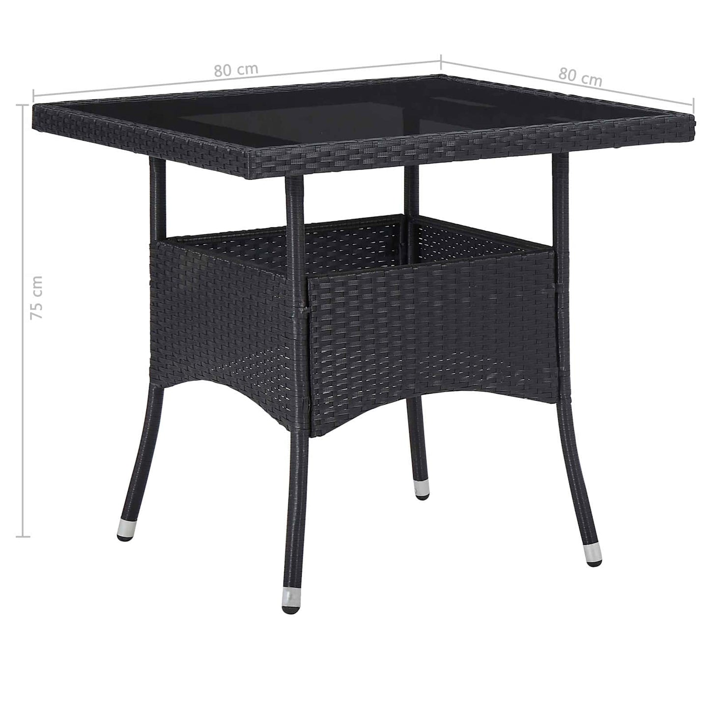 Meubelset 5 pcs Zwart is nu te koop bij PeponiXL, paradijselijk wonen!