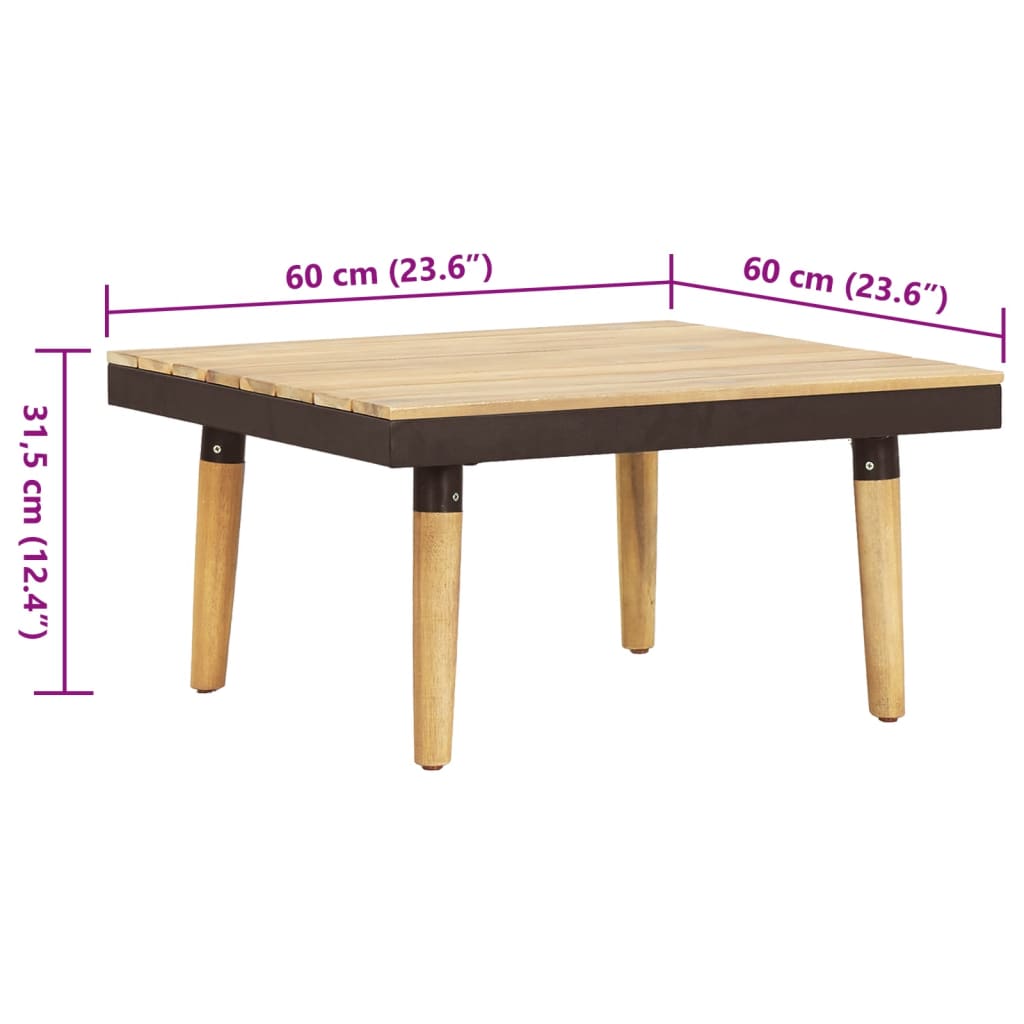 Loungeset 8-zits met kussens massief acaciahout is nu te koop bij PeponiXL, paradijselijk wonen!