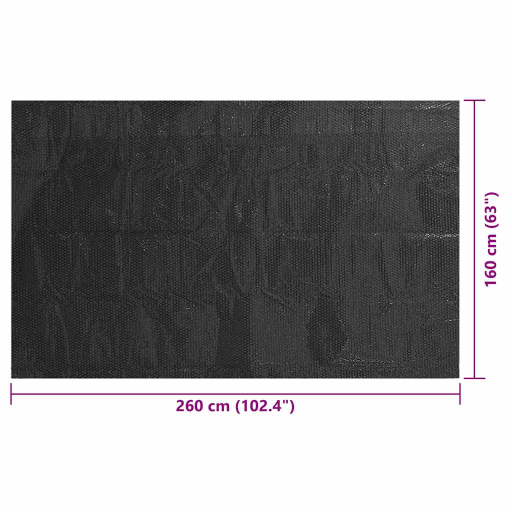 Zwembadhoes 260x160 cm PE zwart is nu te koop bij PeponiXL, paradijselijk wonen!