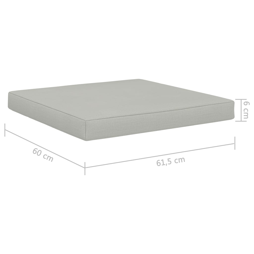Vloerpalletkussen 60x61,5x6 cm stof beige is nu te koop bij PeponiXL, paradijselijk wonen!