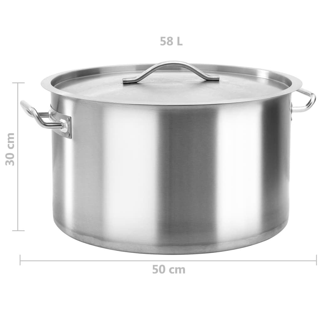 Kookpan 58 L 50x30 cm roestvrij staal is nu te koop bij PeponiXL, paradijselijk wonen!