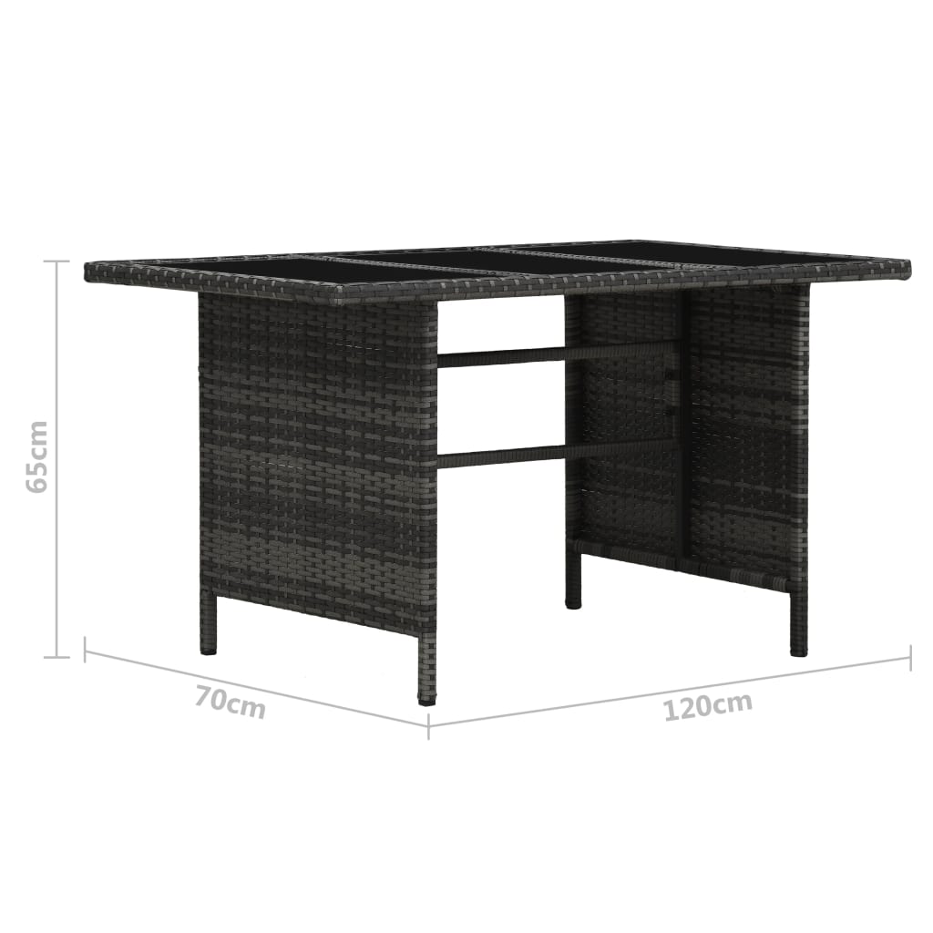 4-delige Loungeset met kussens poly rattan grijs is nu te koop bij PeponiXL, paradijselijk wonen!