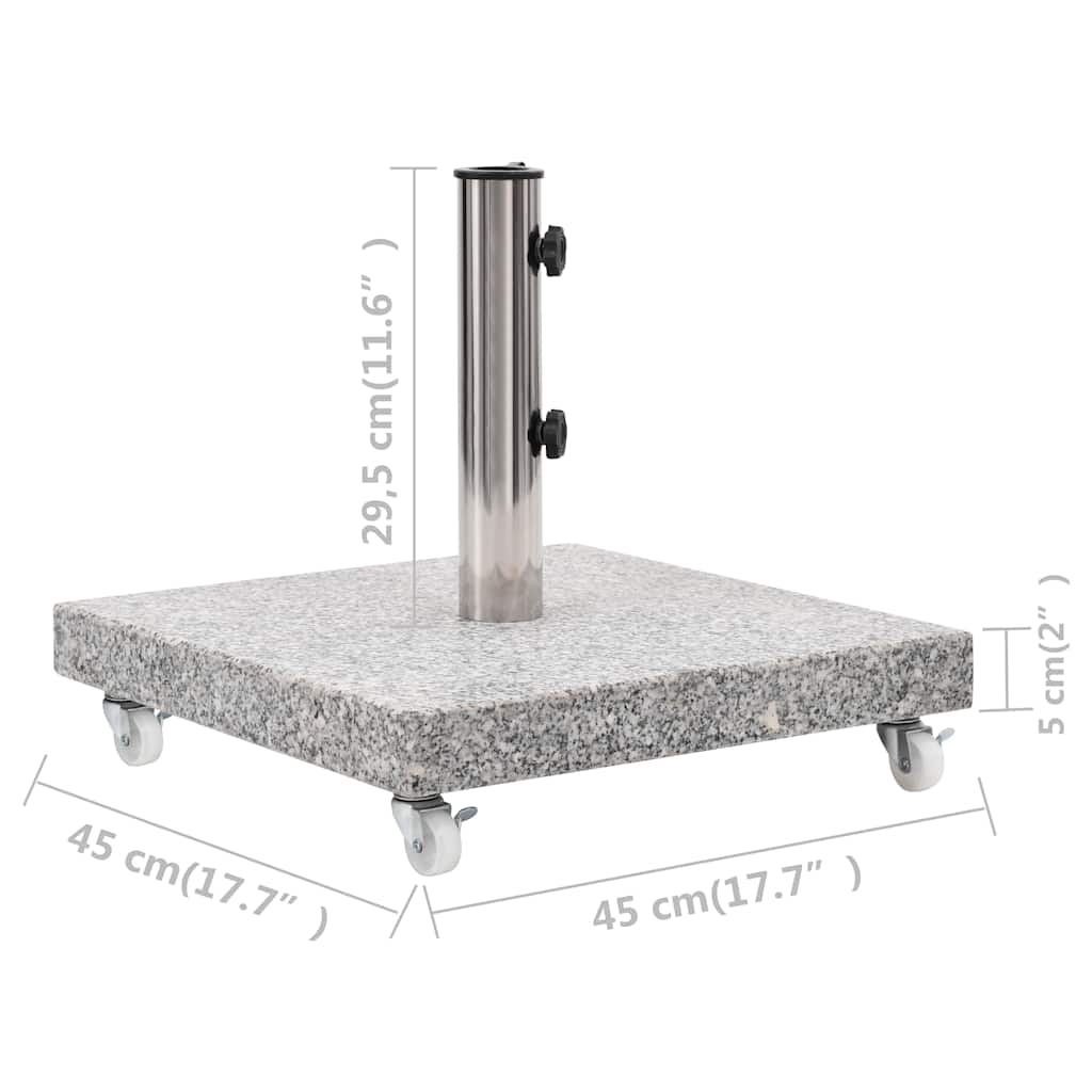 Parasolvoet vierkant 30 kg graniet grijs is nu te koop bij PeponiXL, paradijselijk wonen!