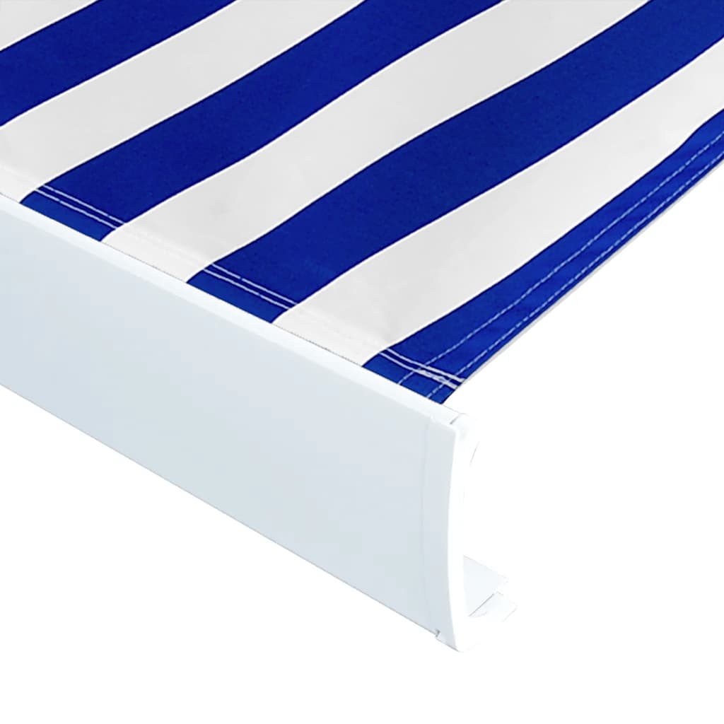 Luifeldoek 400x300 cm canvas blauw en wit is nu te koop bij PeponiXL, paradijselijk wonen!