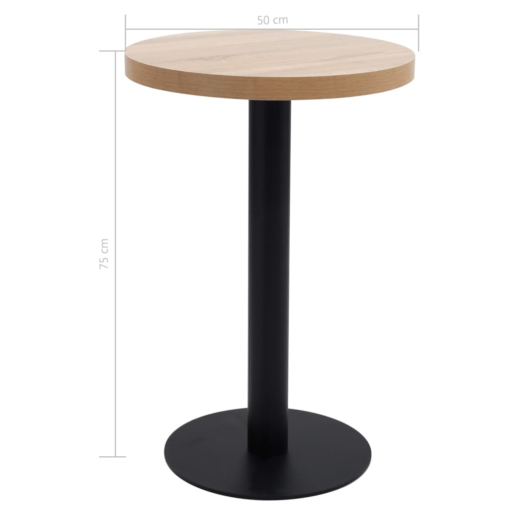 Bistrotafel 50 cm MDF lichtbruin is nu te koop bij PeponiXL, paradijselijk wonen!