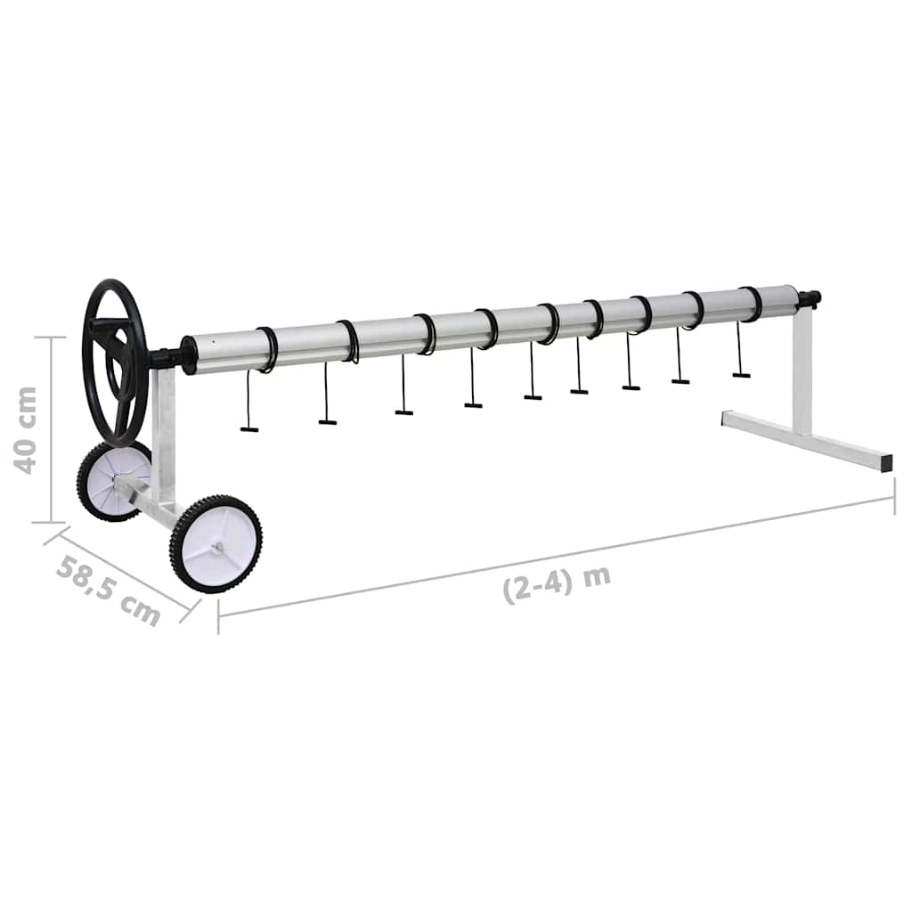 Zwembadhoesroller met roestvrijstalen frame is nu te koop bij PeponiXL, paradijselijk wonen!