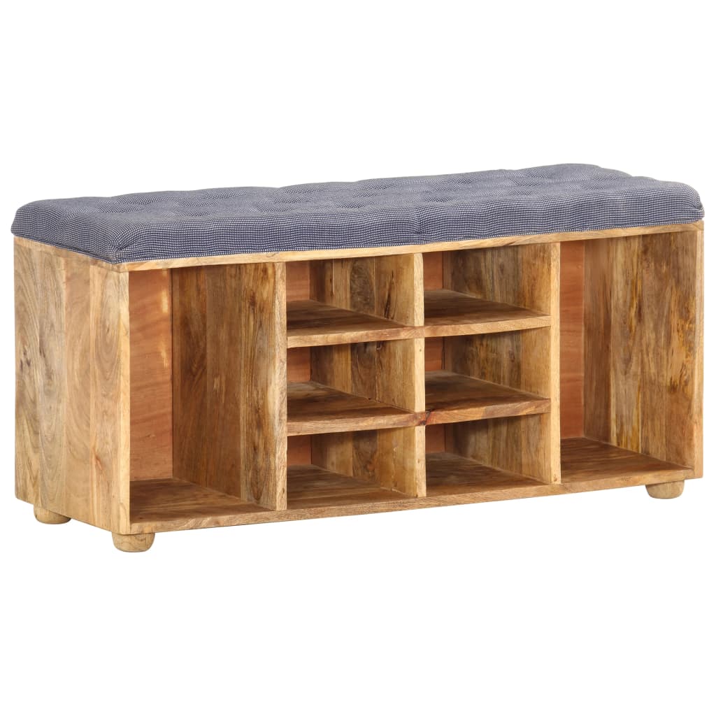 Halbankje 100x35x47 cm massief mangohout is nu te koop bij PeponiXL, paradijselijk wonen!