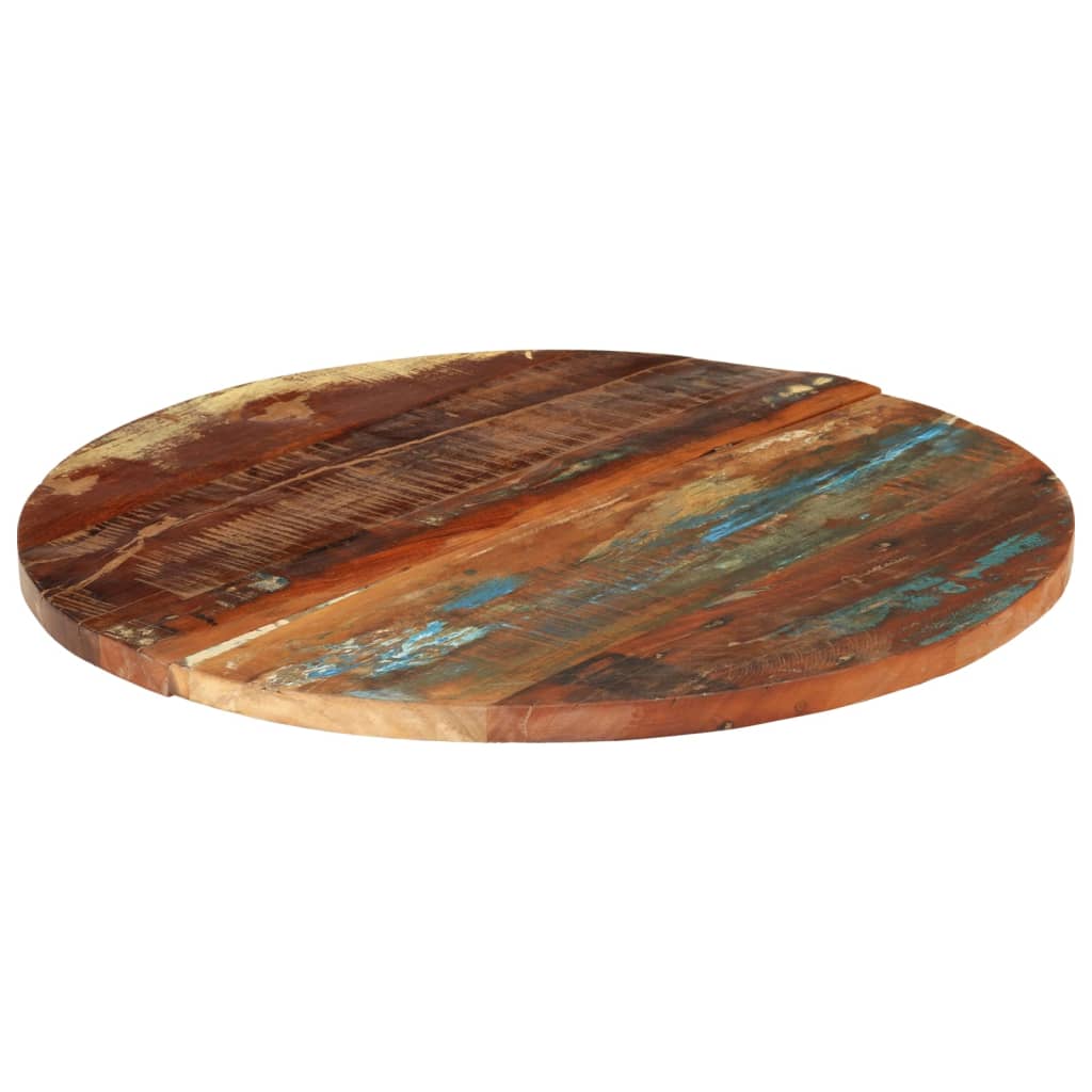 Tafelblad rond 25-27 mm 70 cm massief gerecycled hout is nu te koop bij PeponiXL, paradijselijk wonen!