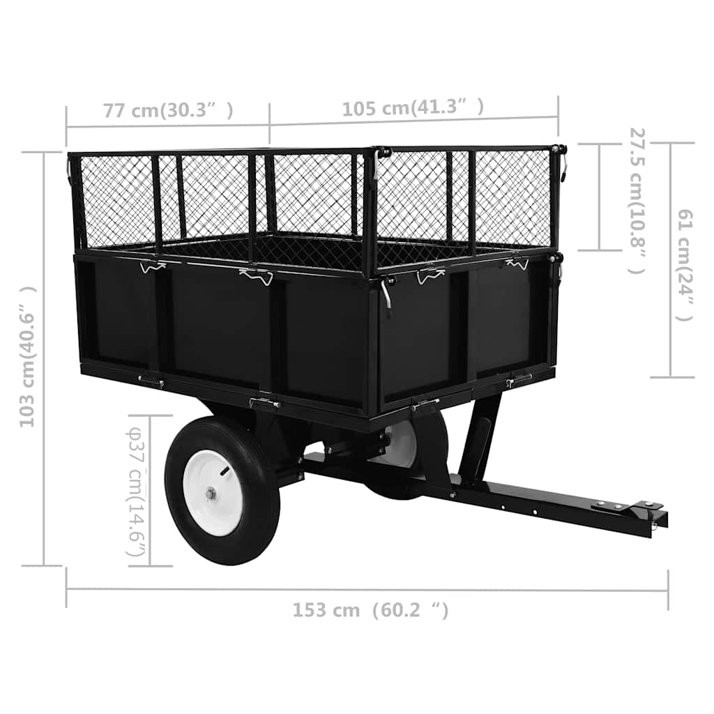 Kiepwagen voor zitmaaiers 300 kg is nu te koop bij PeponiXL, paradijselijk wonen!