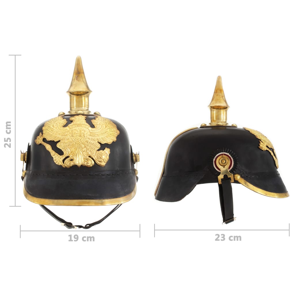 Pickelhaube Germaans replica LARP staal zwart is nu te koop bij PeponiXL, paradijselijk wonen!