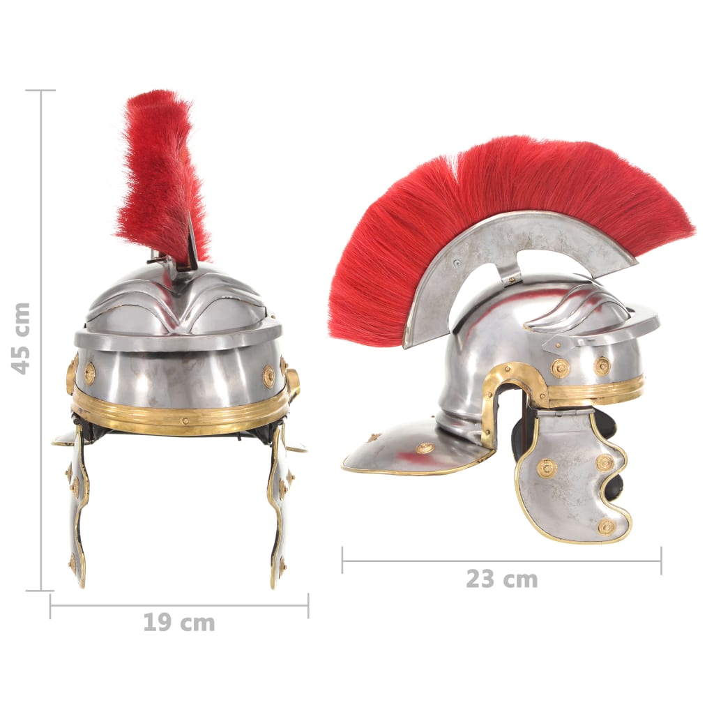 Soldatenhelm Romeins replica staal zilverkleurig is nu te koop bij PeponiXL, paradijselijk wonen!