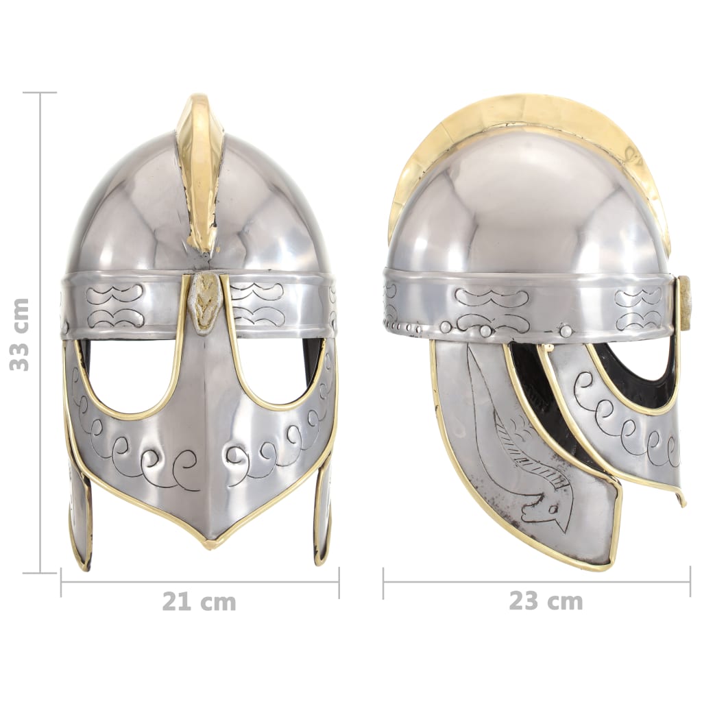 Beowulfhelm replica LARP staal zilverkleurig is nu te koop bij PeponiXL, paradijselijk wonen!