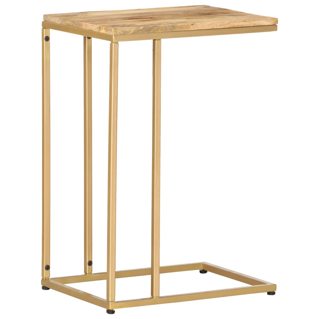 Bijzettafel 35x45x65 cm massief mangohout is nu te koop bij PeponiXL, paradijselijk wonen!