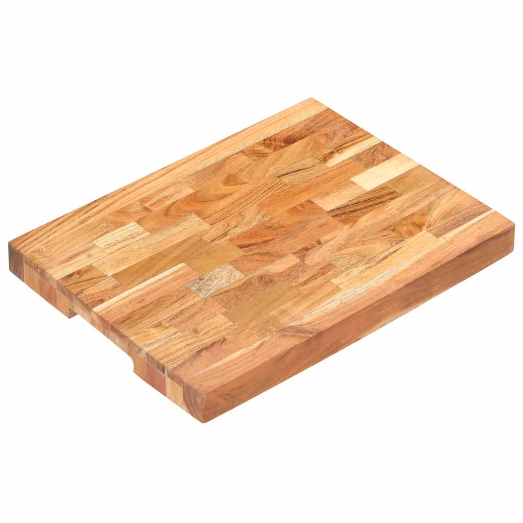 Hakblok 40x30x4 cm massief acaciahout is nu te koop bij PeponiXL, paradijselijk wonen!