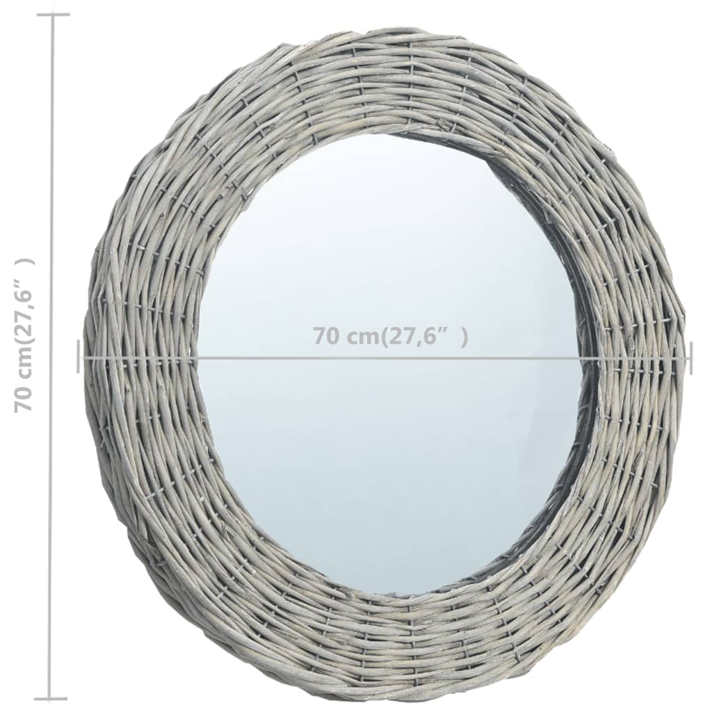 Spiegel 70 cm wicker