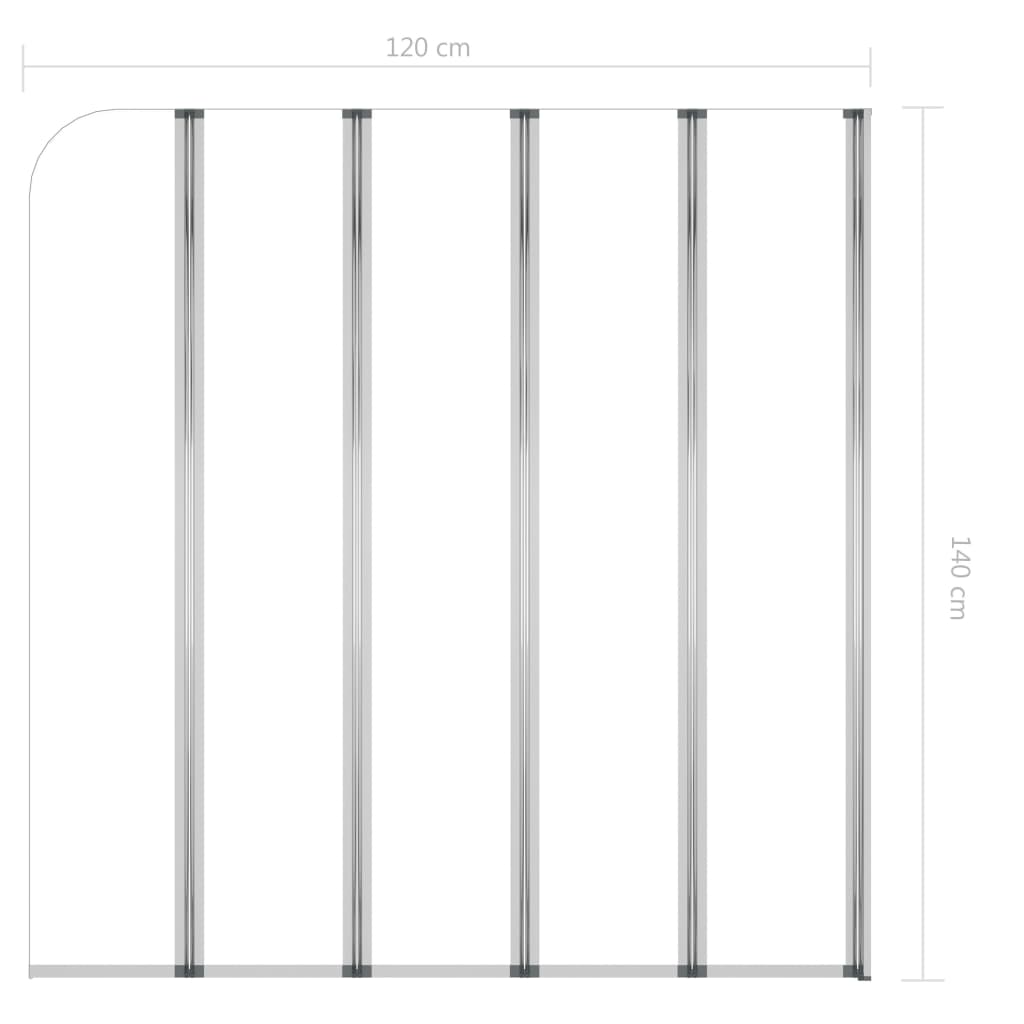 Badwand 120x140 cm gehard glas transparant is nu te koop bij PeponiXL, paradijselijk wonen!