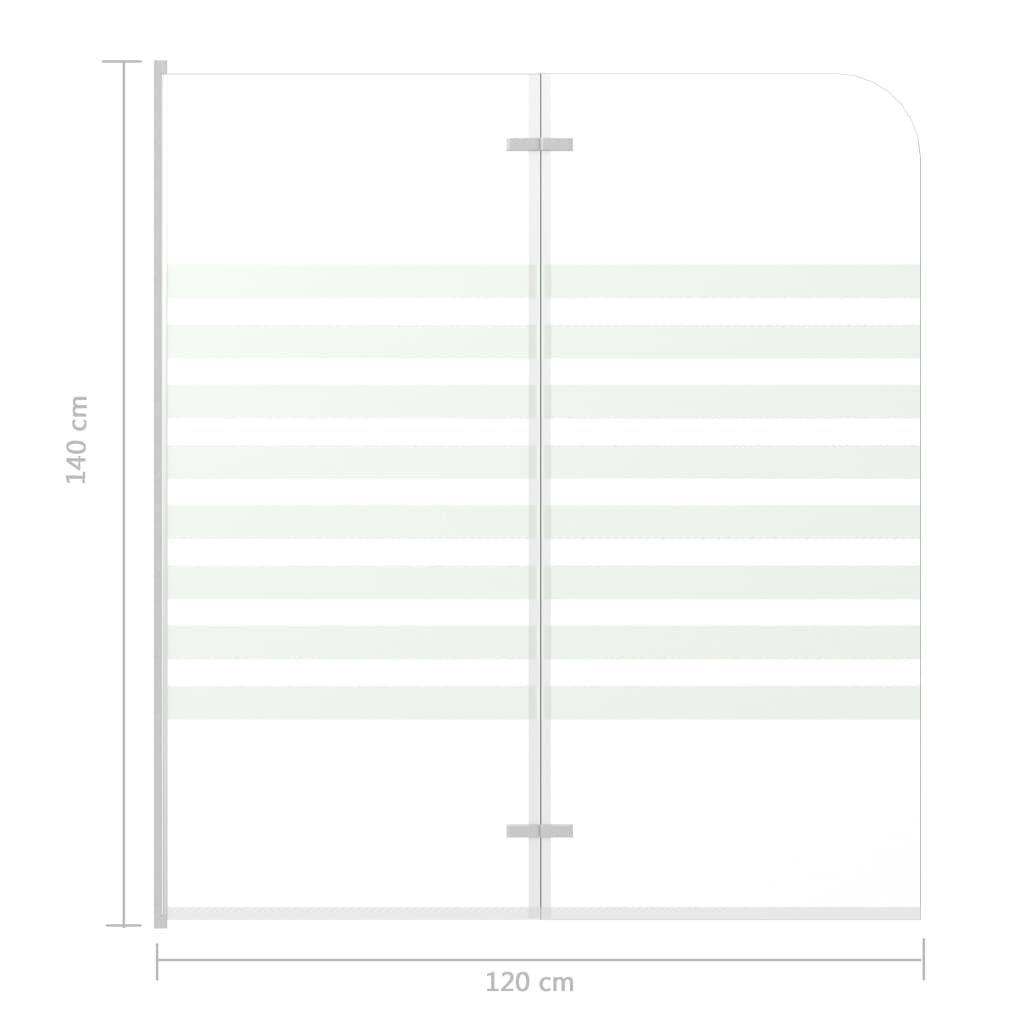 Badwand gestreept 120x140 cm gehard glas is nu te koop bij PeponiXL, paradijselijk wonen!