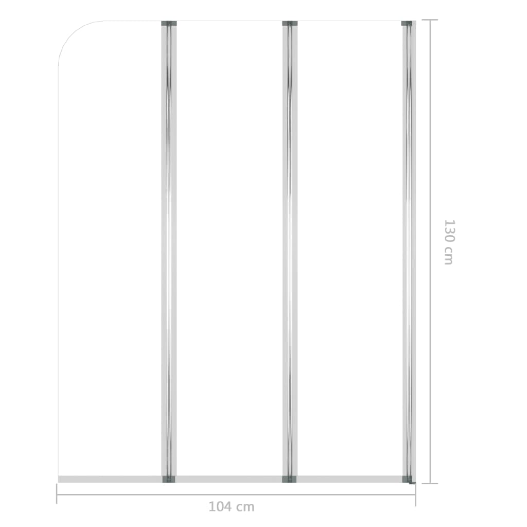 Badwanden 2 st 104x130 cm gehard glas transparant is nu te koop bij PeponiXL, paradijselijk wonen!