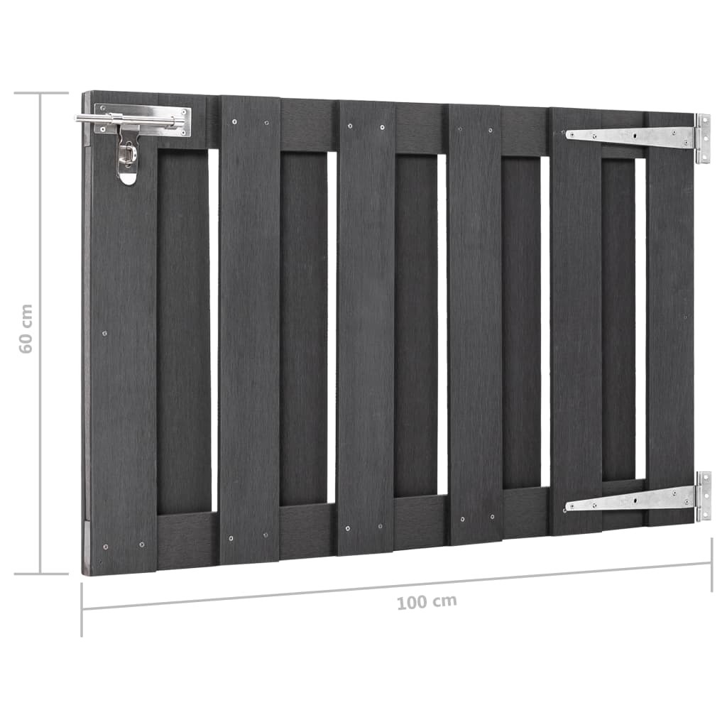 Poort 100x60 cm HKC grijs is nu te koop bij PeponiXL, paradijselijk wonen!