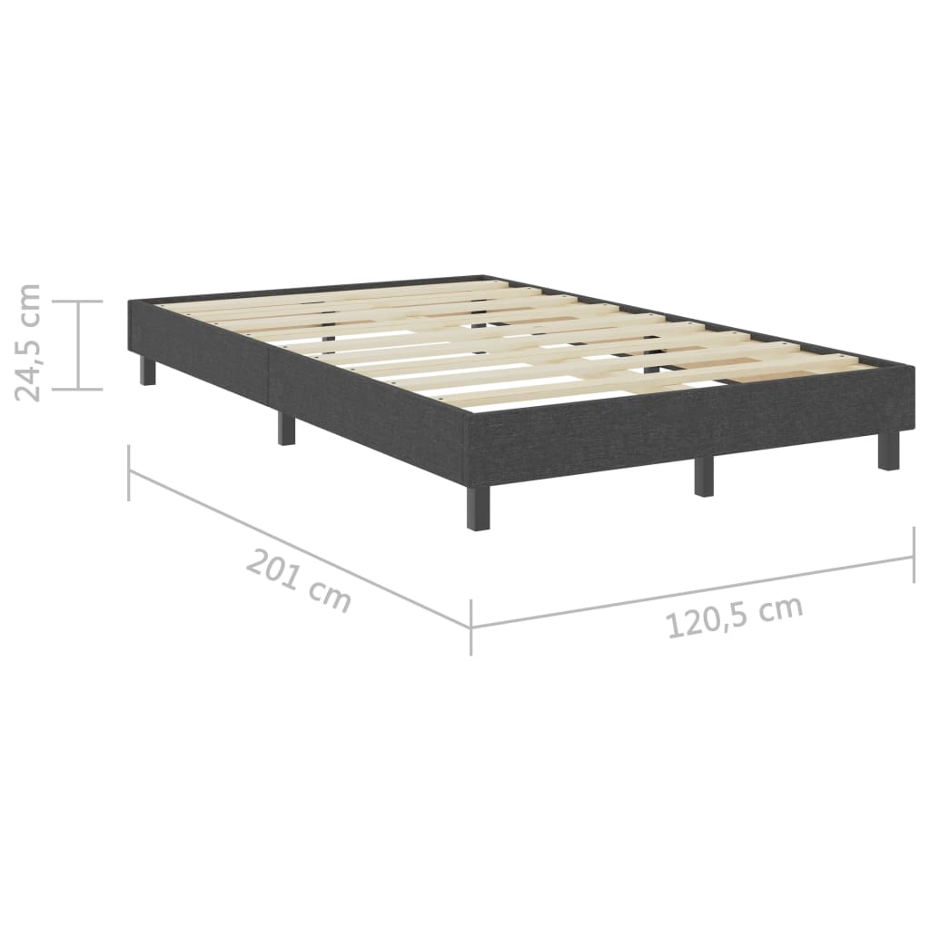 Boxspringframe stof grijs 120x200 cm is nu te koop bij PeponiXL, paradijselijk wonen!