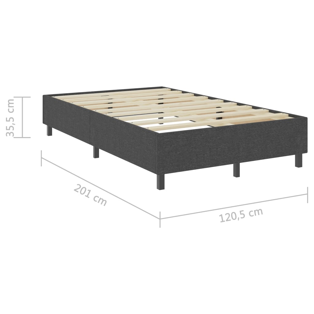 Boxspringframe stof grijs 120x200 cm is nu te koop bij PeponiXL, paradijselijk wonen!