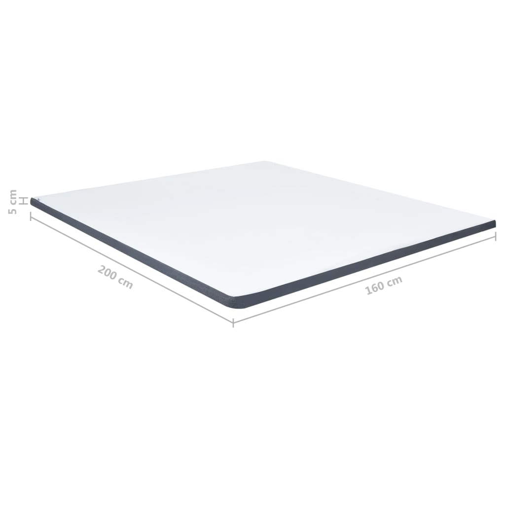 Boxspringtopmatras 200x160x5 cm medium zacht is nu te koop bij PeponiXL, paradijselijk wonen!