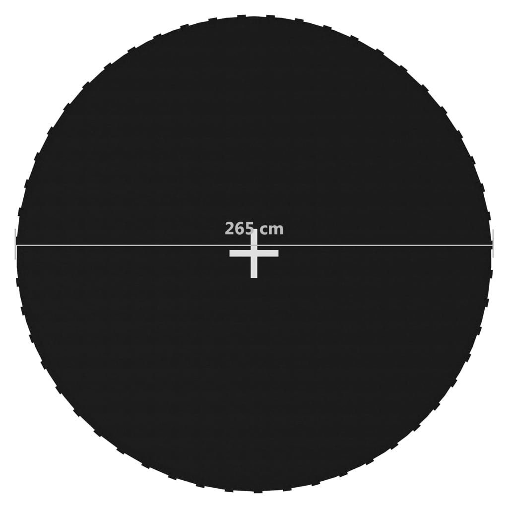Springmat voor 10 feet/3,05 m ronde trampoline stof zwart is nu te koop bij PeponiXL, paradijselijk wonen!