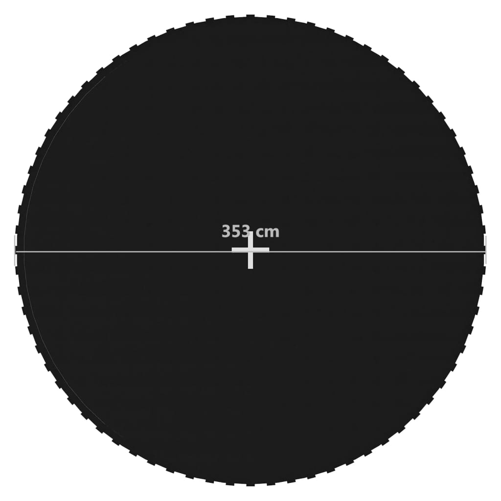 Springmat voor 13 feet/3,96 m ronde trampoline stof zwart is nu te koop bij PeponiXL, paradijselijk wonen!