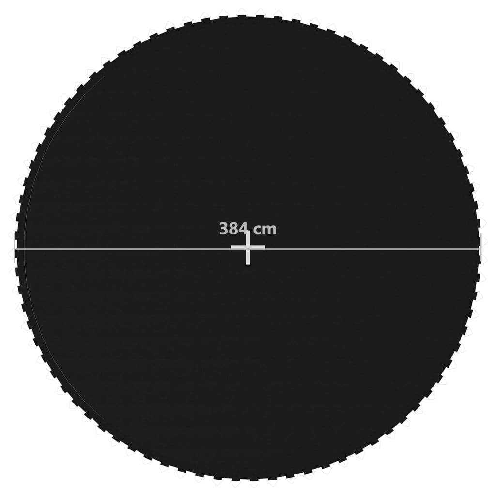 Springmat voor 14 feet/4,27 m ronde trampoline stof zwart is nu te koop bij PeponiXL, paradijselijk wonen!