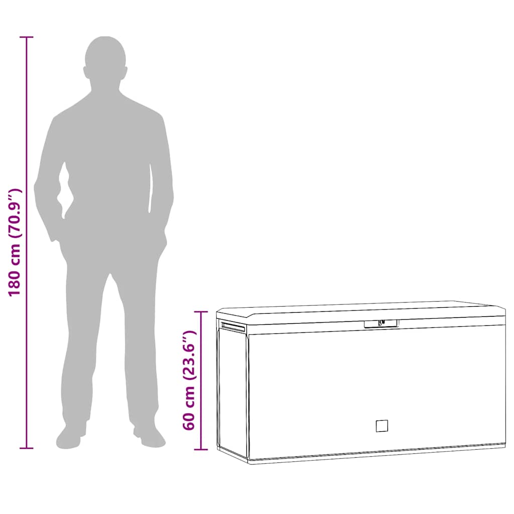 Tuinbox 114x47x60 cm bruin is nu te koop bij PeponiXL, paradijselijk wonen!