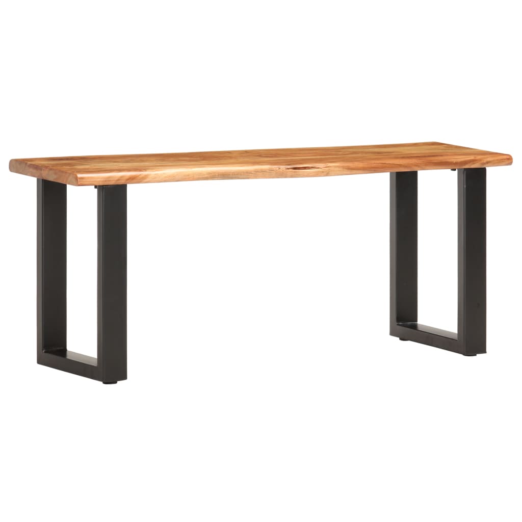 Boomstambankje 110 cm massief acaciahout en staal is nu te koop bij PeponiXL, paradijselijk wonen!