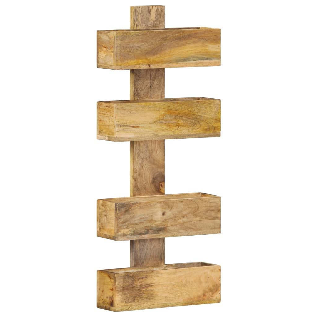 Tijdschriftenwandrek 30x11x72 cm massief mangohout is nu te koop bij PeponiXL, paradijselijk wonen!