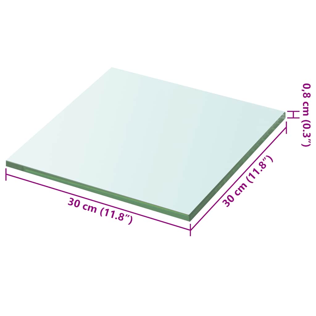 Schappen 2 st 30x30 cm glas transparant is nu te koop bij PeponiXL, paradijselijk wonen!
