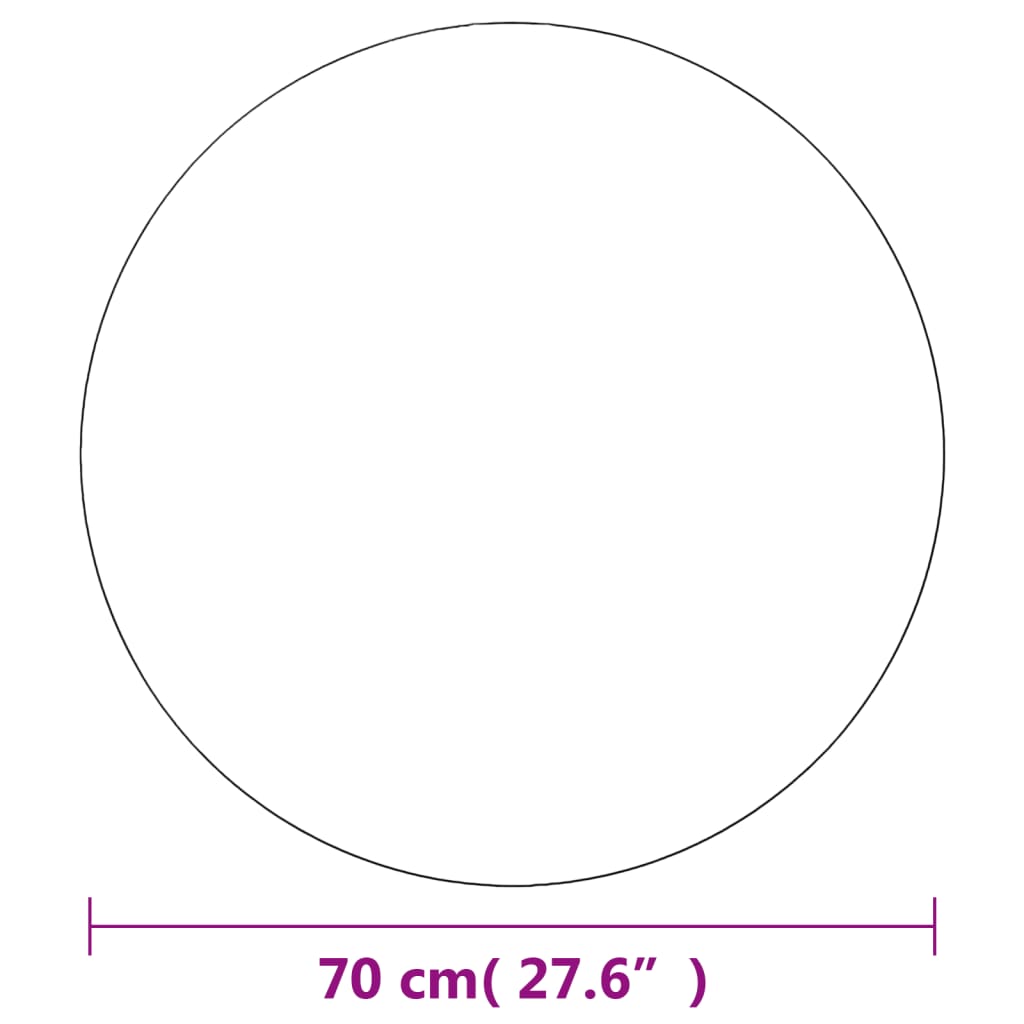 Wandspiegels 2 st rond 70 cm glas is nu te koop bij PeponiXL, paradijselijk wonen!