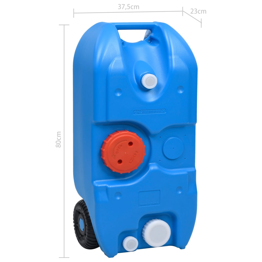 Watertank op wielen 40 L blauw is nu te koop bij PeponiXL, paradijselijk wonen!